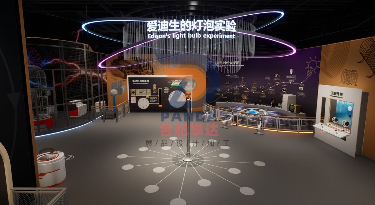 爱迪生的灯泡实验科普展品