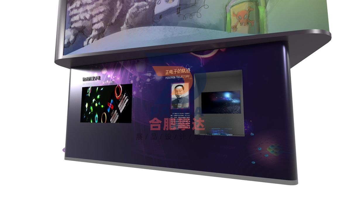 正电子的轨迹科普展品