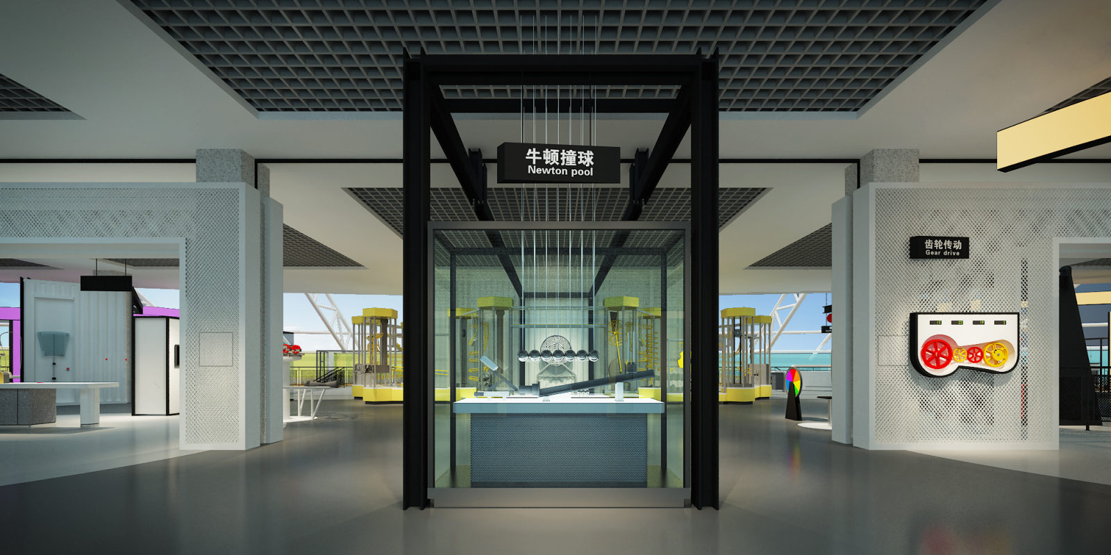 户外科普广场展区示意