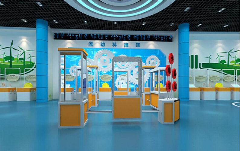 流动科技馆展区示意